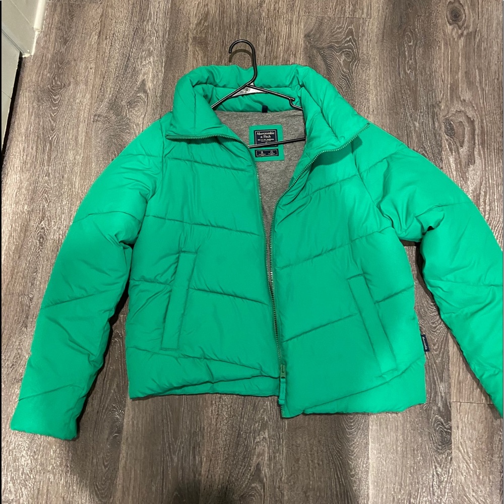 Abercrombie Green Puffer Jacket